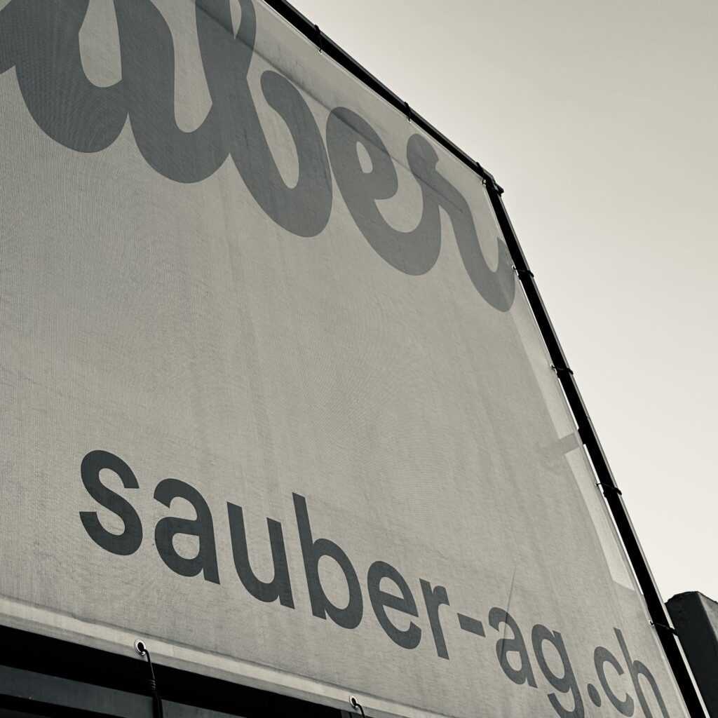 Plakat Alles Sauber AG Neubaureinigung